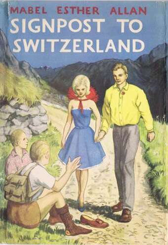 MEA Signpost to Switzerland by Mabel Esther Allan