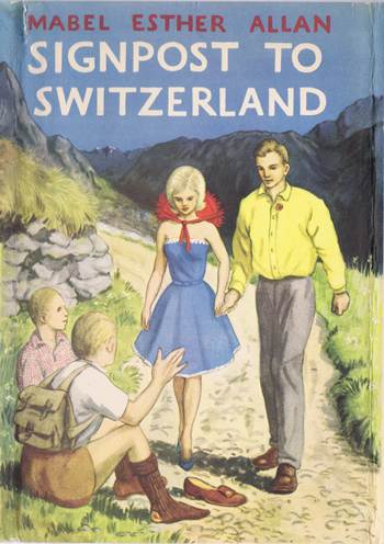 MEA Signpost to Switzerland by Mabel Esther Allan